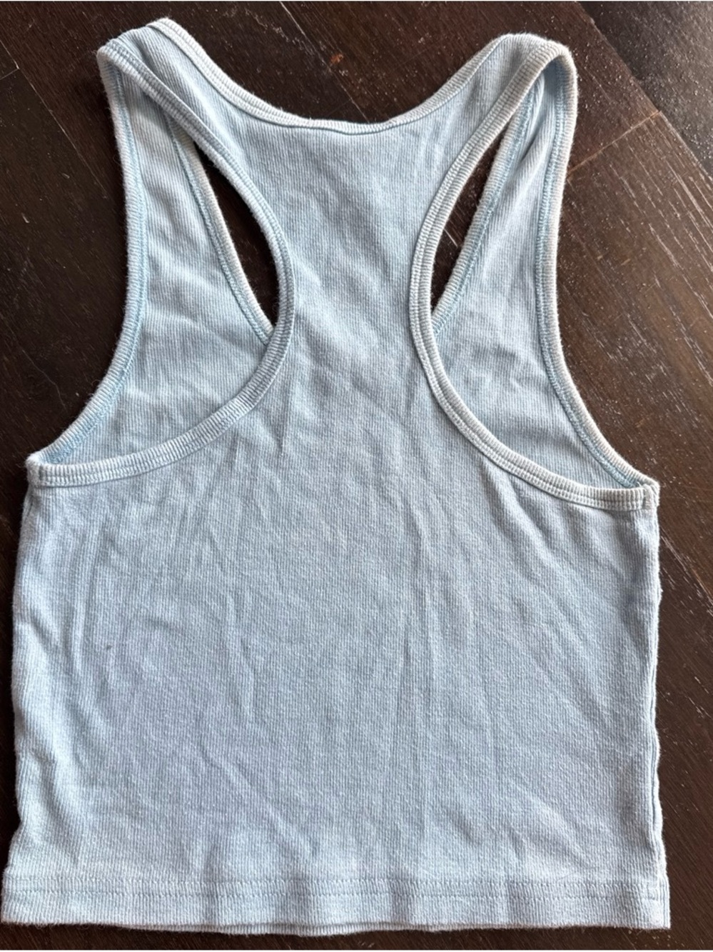 Forever 21 Light Blue Ribbed Racerback Tank Top - Picture 3 of 3